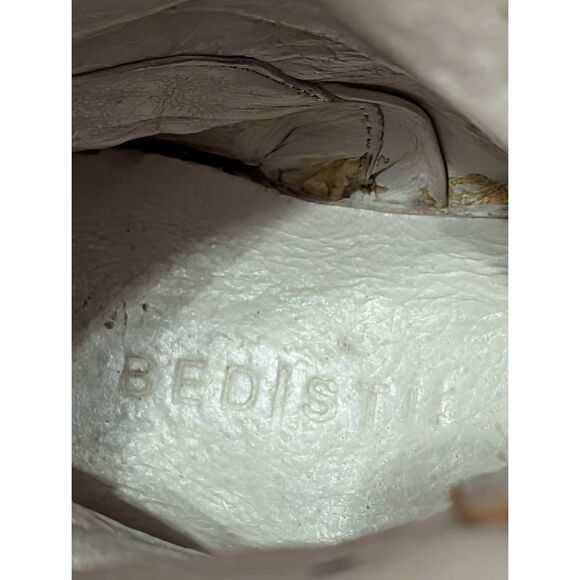 Bed Stu Medallion Lace Up Combat Moto Boots Women’s 8.5 Tan Leather Mid Calf - Picture 9 of 12